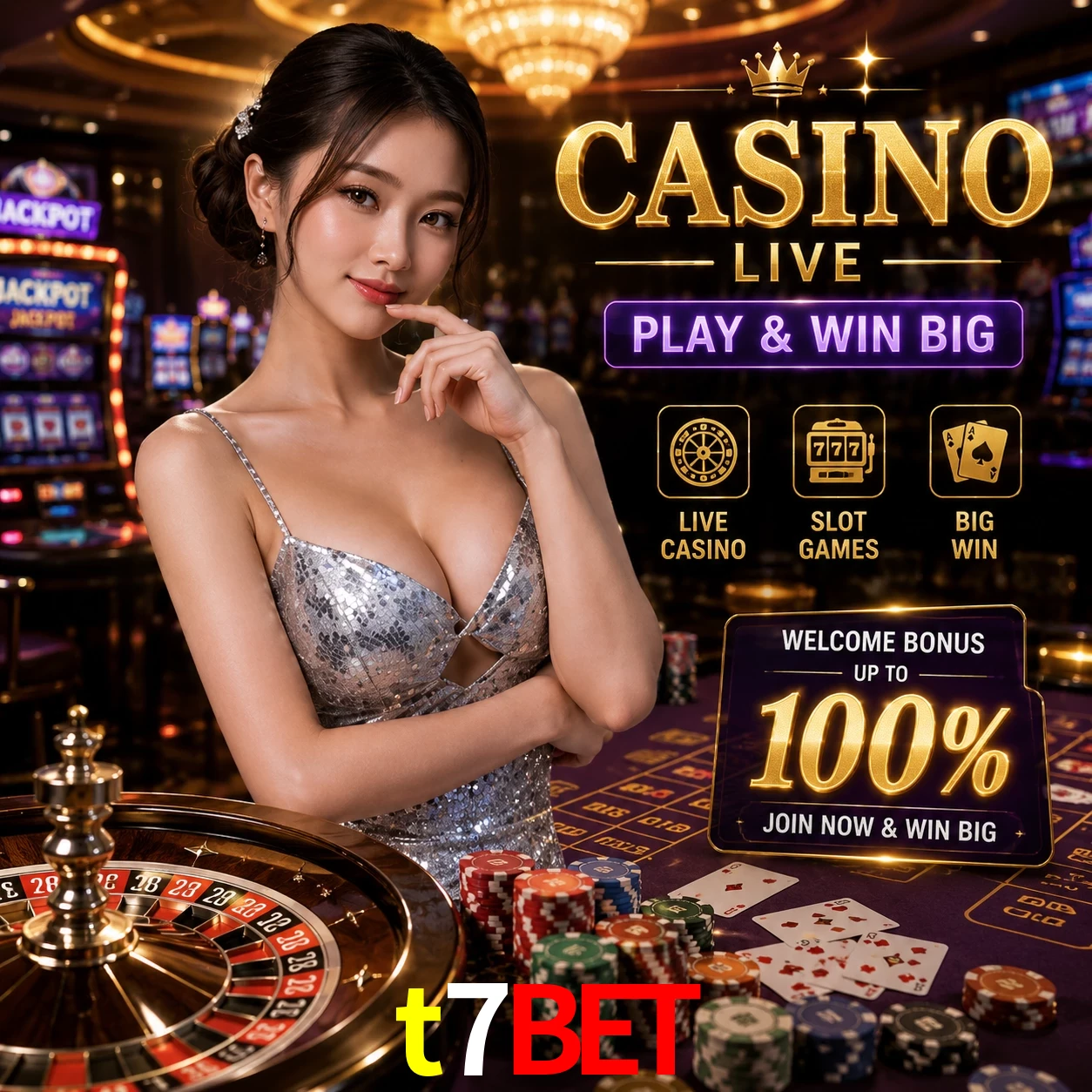 Aplicativo móvel t7bet para iOS e Android